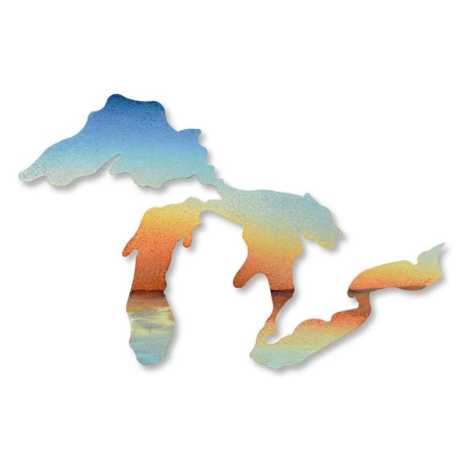 Great Lakes Beach Sunset Magnet