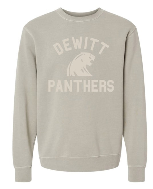 Dewitt Panthers Crew Sweatshirt - Cement