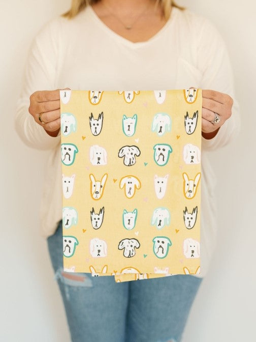 Dog Days Full Pattern Kitchen Towel