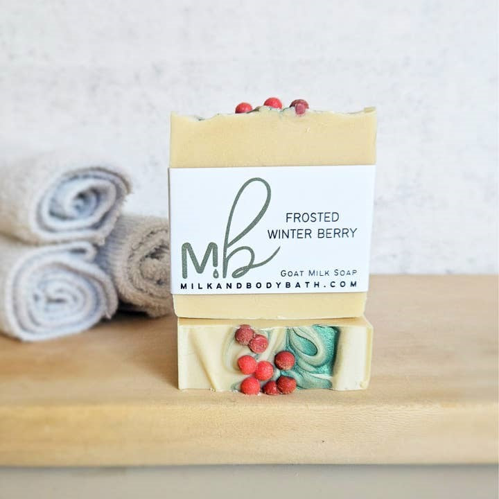 Frosted Winter Berry Goat Milk Soap