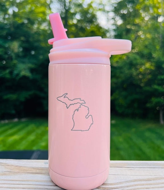 Michigan Spout Tumbler - Glitter Blush Pink