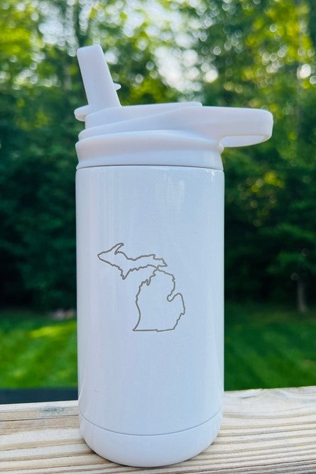 Michigan Spout Tumbler - Glitter White