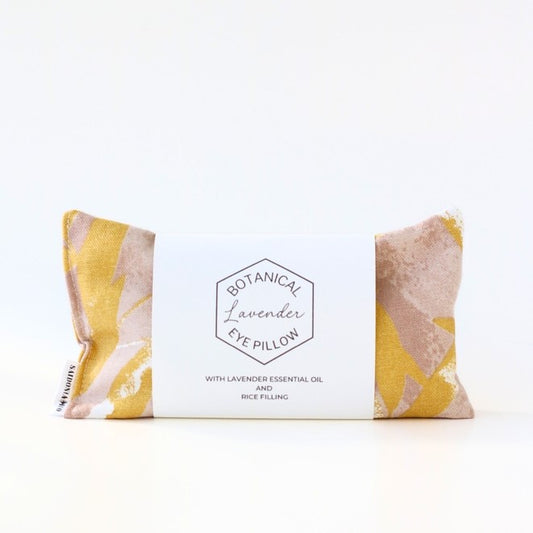 Golden Leaf Lavender Eye Pillow