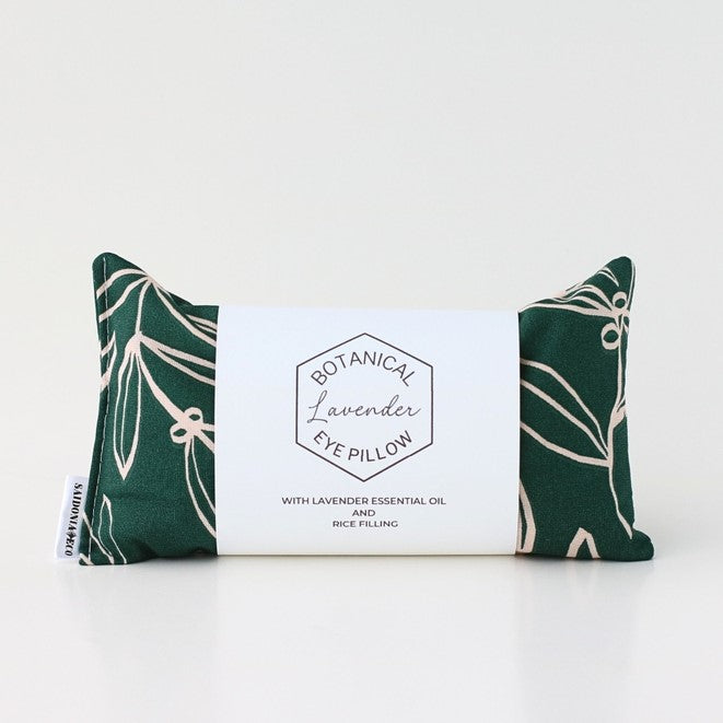 Green Floral Lavender Eye Pillow