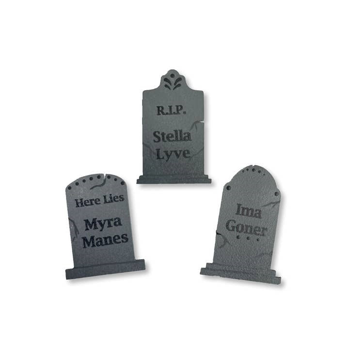 Humorous Headstones Magnets (Set of 3)