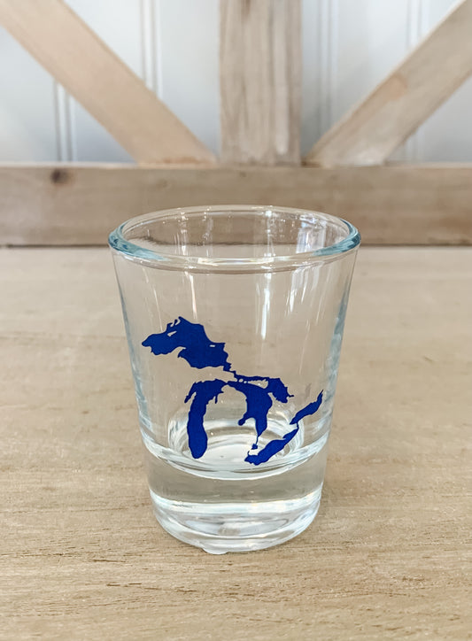 Great Lakes Shot Glass