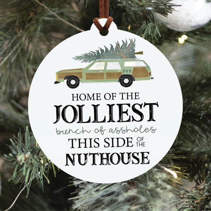 Jolliest Bunch of Assholes Christmas Ornament