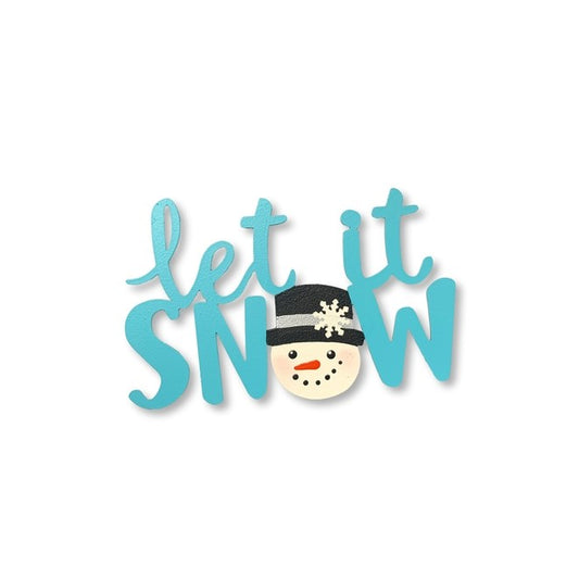 Let it Snow Magnet Teal