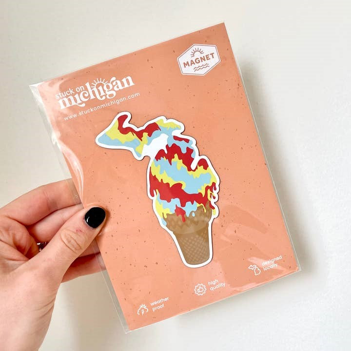 Superman Ice Cream Michigan Magnet