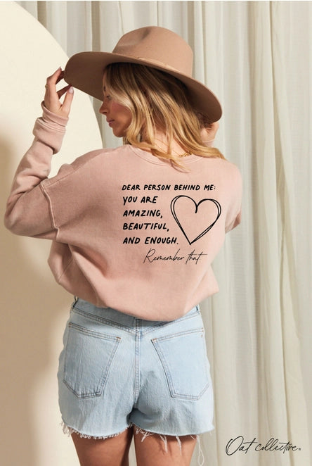 You Matter Front Back Mineral Graphic Sweatshirt