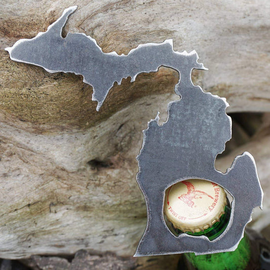 Metal Bottle Opener - State of Michigan