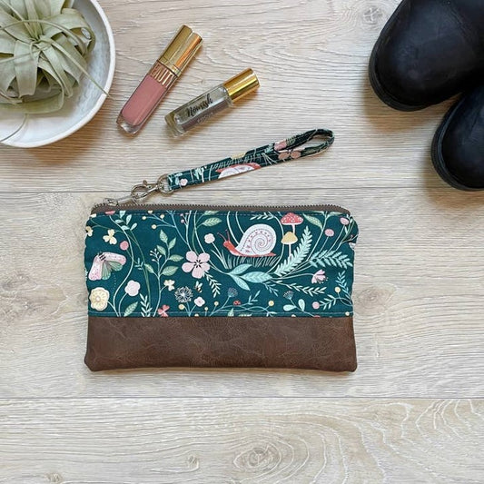 Green Forest Wristlet