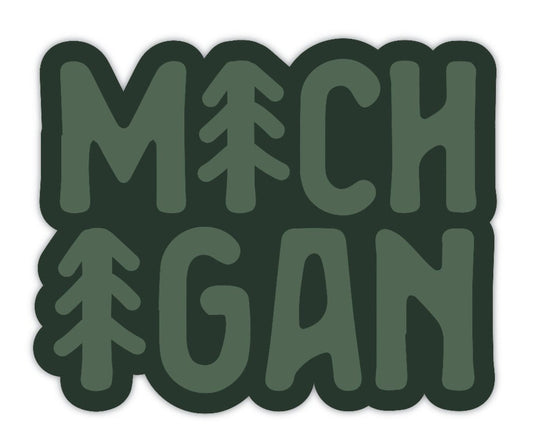 Michigan Pine Tree Sticker