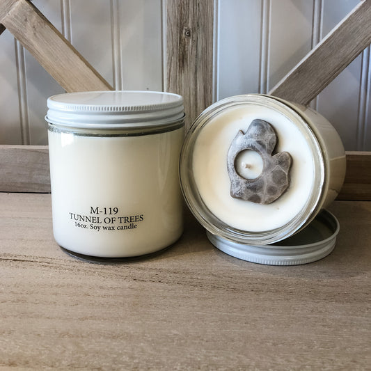 Petoskey Stone Candle