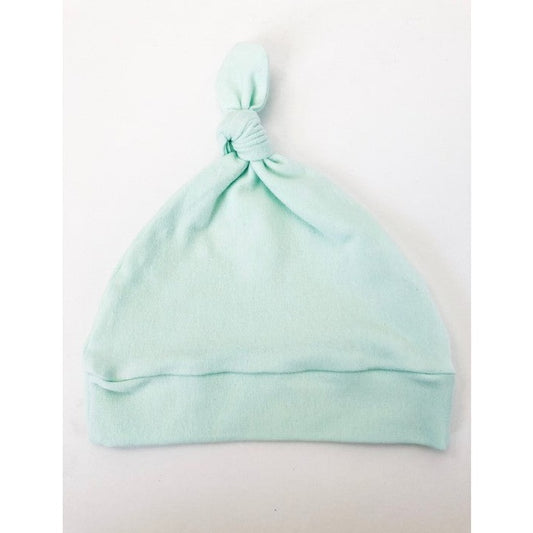 Light Blue Knot Newborn Hat