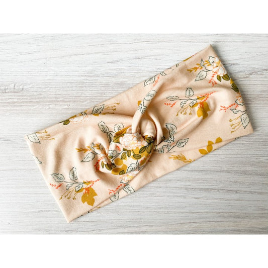 Moss Floral Twist Headband for Kids