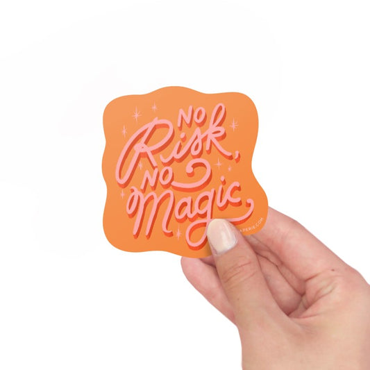 No Risk No Magic Vinyl Sticker