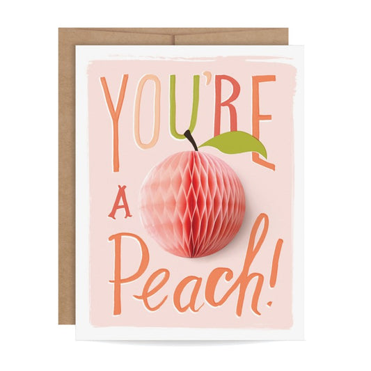 Peach Pop-up Card