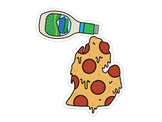 Pizza & Ranch Michigan Sticker