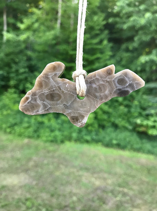 Petoskey Stone Upper Peninsula Ornament